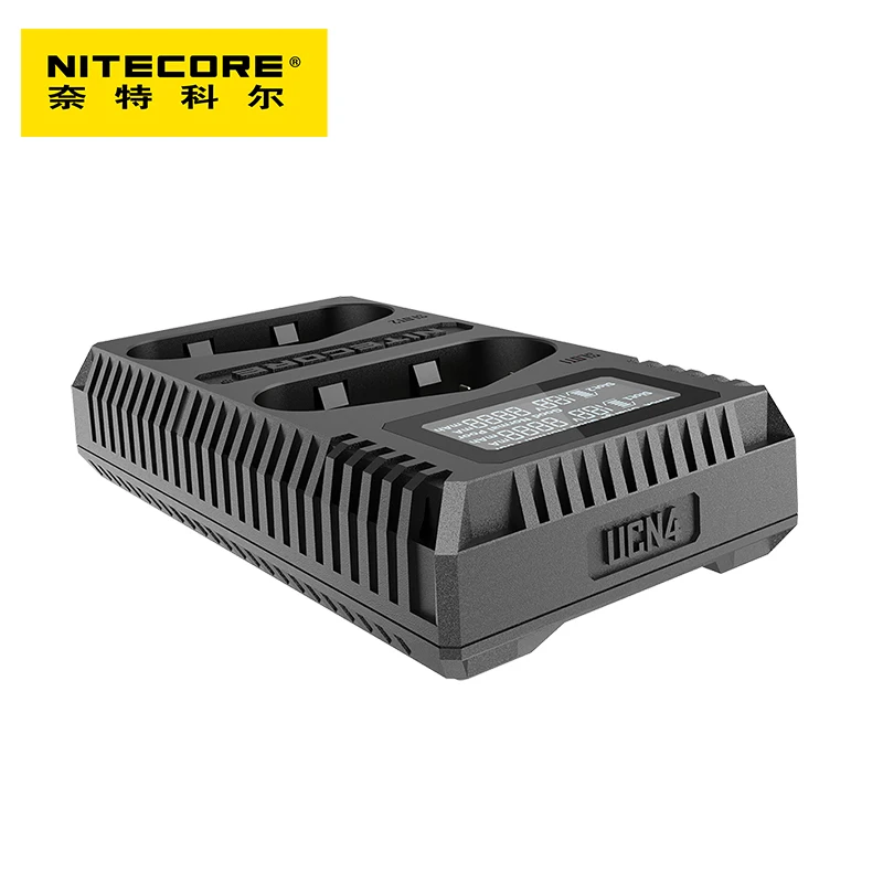 Быстрое зарядное устройство Nitecore UCN4 Pro с двумя слотами USB QC для Canon DSLR EOS 1D 1DX 1DS Mark II