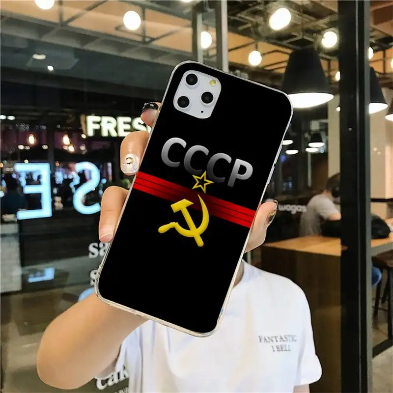 YJZFDYRM чехол с российским флагом для мобильного телефона iPhone 11 pro XS MAX 8 7 6 6S Plus X 5S SE 2020