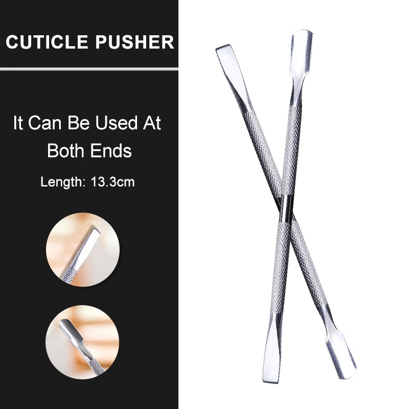 

Маникюрный Инструмент SUPWEE из нержавеющей стали с двумя головками для отодвигания кутикулы и омертвевшей кожи, инструменты для лак для ногт...