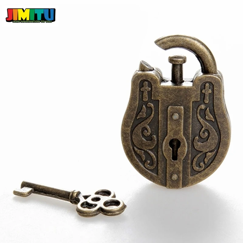 JIMITU винтажная металлическая головоломка с замком Бог игрушка IQ & EQ Умная суп