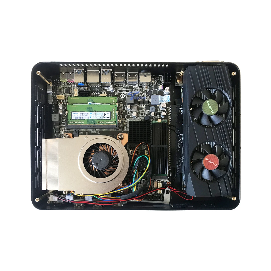 Topton новый игровой компьютер мини женственная модель GTX 1650 4 Гб GDDR6 2 * DDR4 Windows ПК M.2 NVMe