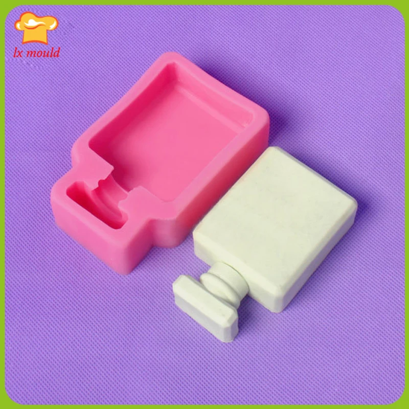 2D духи бутылка украшение для тортов конфеты формы diy силиконовые формы для выпечки Жидкая силиконовая форма для мыла