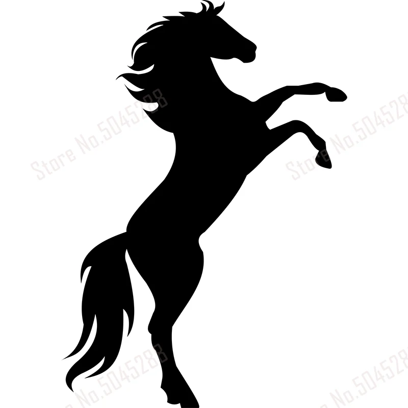 Красивая Автомобильная наклейка в форме лошади животное украшение для