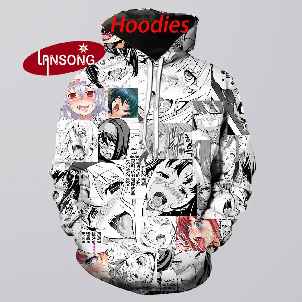 Толстовки с 3d принтом аниме для девочек свитшоты/штаны мужские шорты домашняя