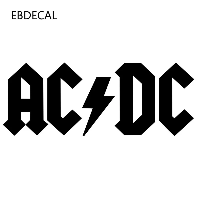 AC/DC виниловая Светоотражающая Лазерная светящаяся наклейка для автомобиля