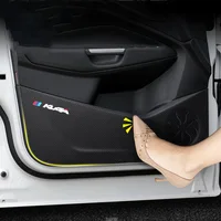 Car Interior Door Mat Anti Kick Pad Protective Sticker Decoration for Ford Kuga Escape 2013 2014 2015 2016 2017 2018 2019 Auto