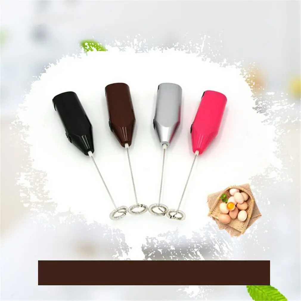 Mini Electric Coffee Blender Handheld Egg Beater Stainless Steel Bubble Milk Coffee Drink Auto Stir Bar Kitchen Cooking Tools