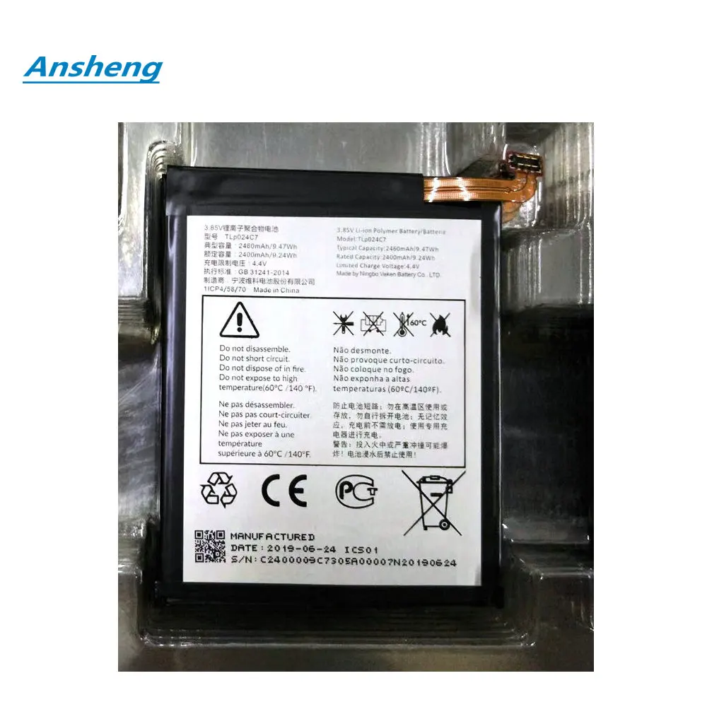 Оригинальный аккумулятор TLP024C1 TLP024C7 для Alcatel 1X Dual SIM LTE 5059J 5059T 5059X TCL AU5A Plus | Мобильные
