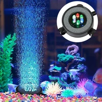 led air bubble light underwater submersible fish tank light color changing aquarium air bubble lamp aeration tools