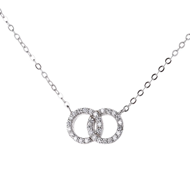 

FAHMI Original Design 2021 New Style 100% 925 Sterling Silver Round shape All-Match Personality Exquisite Women's Necklace