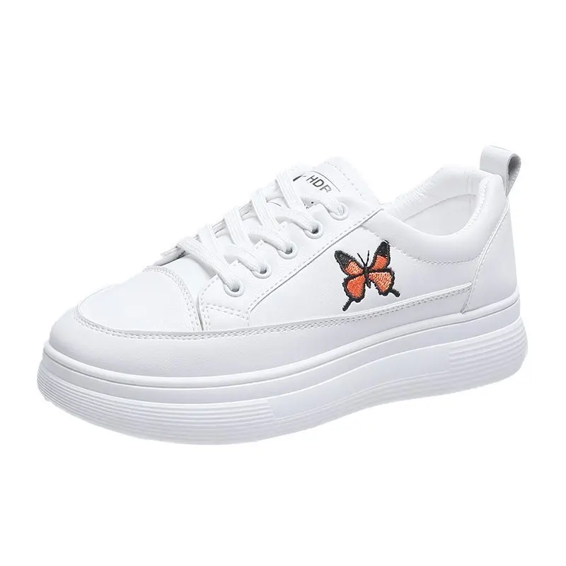 

Small White Shoes for Women Summer New Thick - Soled Leisure Students Autumn Embroidery Flat Shoes Women Zapatillas De Mujer