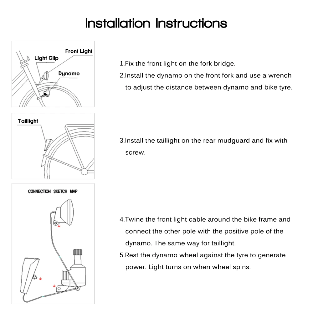 Набор фонарей для велосипеда, фара передняя и задняя фонарь безопасности, яркий задний фонарь, динамо, яркий светильник для велосипеда, аксессуары.