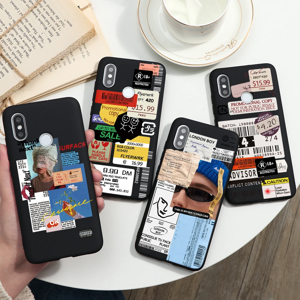 Плоский мягкий TPU чехол s для Xiaomi Redmi Mi A3 Note 8 10 7 6 T 9 A2 Lite SE Explorer K20 Pro CC9e CC9 F1 A1 5X 6X 8A 6A 7A