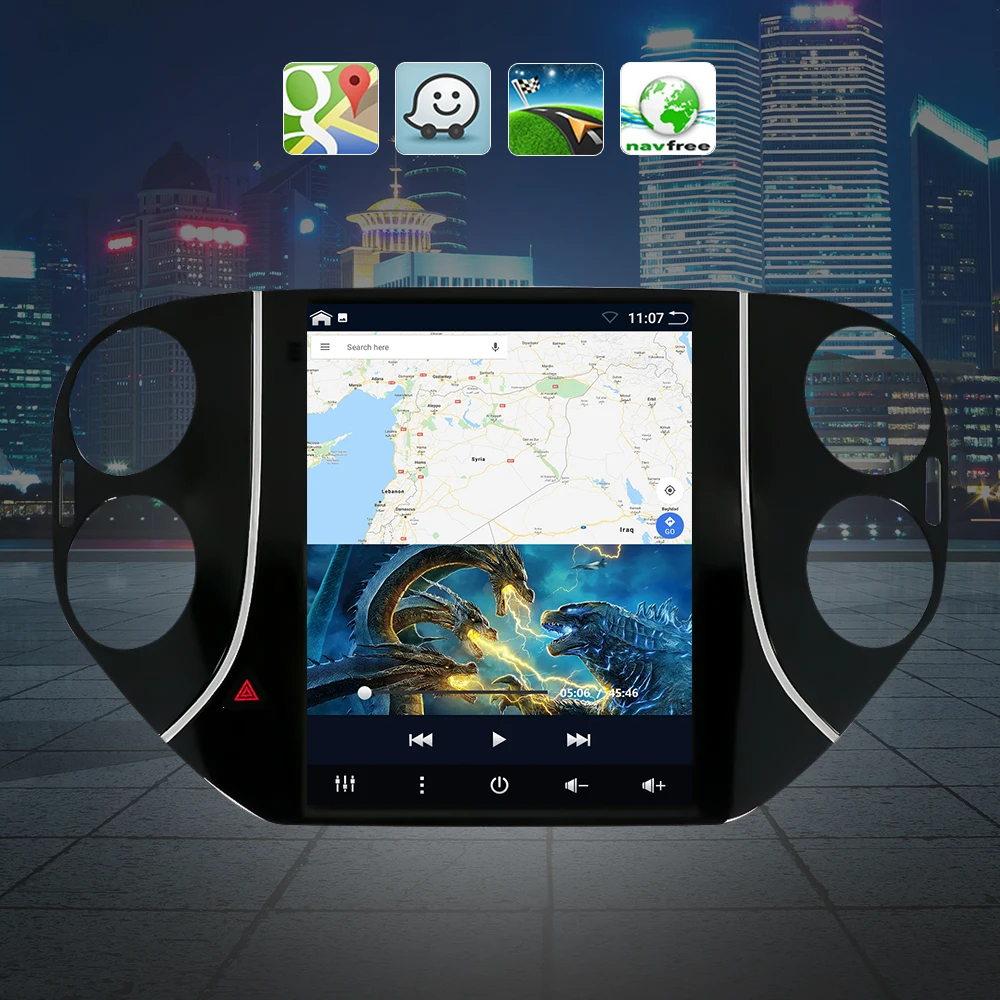Автомагнитола Eunavi 2 Din Android для Volkswagen VW Tiguan 1 NF 2006-2016 мультимедийный видеоплеер