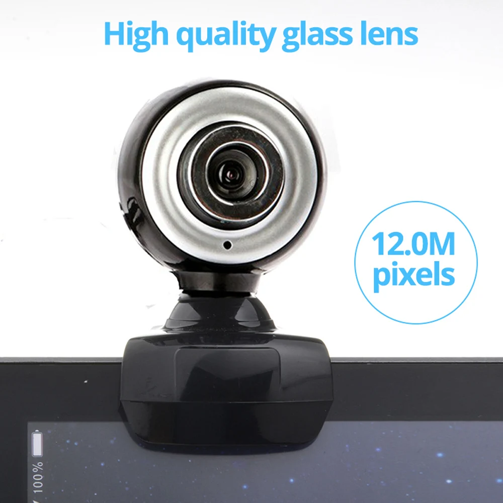 Webcam USB 2.0 HD Web Camera 360 Degree 16M Megapixel with Microphone for Laptop Desktop Mini High Quality | Компьютеры и офис
