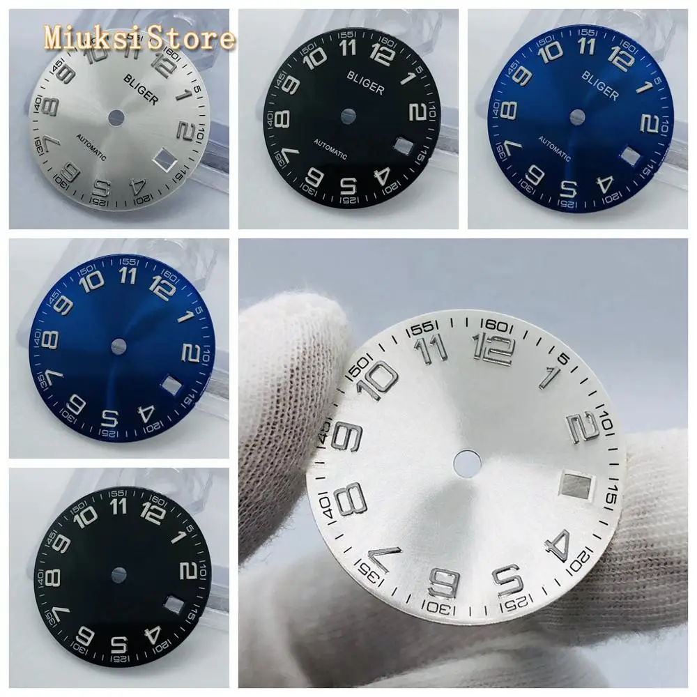 Циферблат для часов ETA 29 2 Mingzhu DG2813/2836/2824 Miyota 3804 821A 8215 8205 мм стерильные синий черный