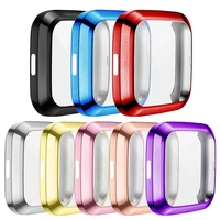 for fitbit versa 2 3 sense lite watch 360 full screen protector frame case cover
