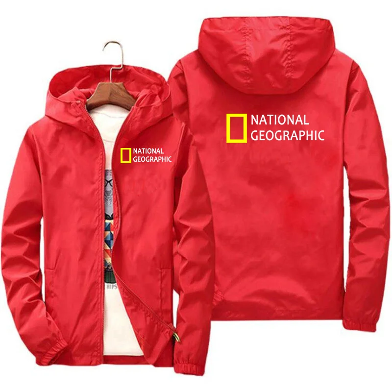 National Geographic Jacket Mens Survey Expedition Scholar Top Fashion Outdoor Clothing Funny Windbreaker Hoodie Hot | Мужская одежда
