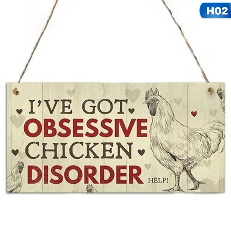 Деревянный Знак дружбы с курицей знак лучшего друга зубной подарок потертый шик