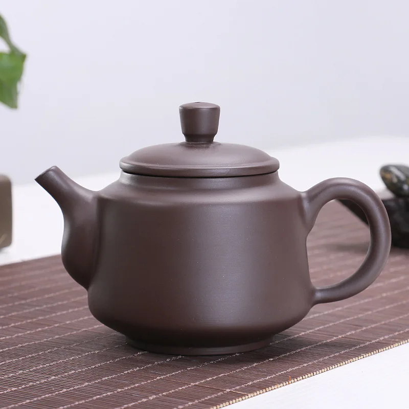 Китайский фарфоровый набор для чая "Yixing Zisha Teapot" ручной работы из пурпурной глины для декора дома и проведения церемоний чаепития.