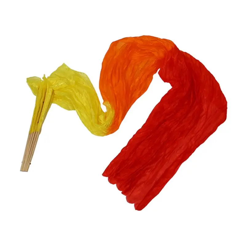 1 8 м ручной работы Красочные Танец живота Танцы Шелковый Бамбук Длинные