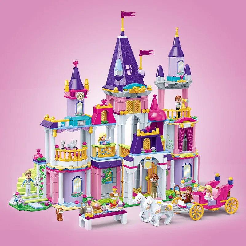 GUDI 9019 Disneylys принцесса Алиса кирпичи замок вечерние Legoings друзья строительные