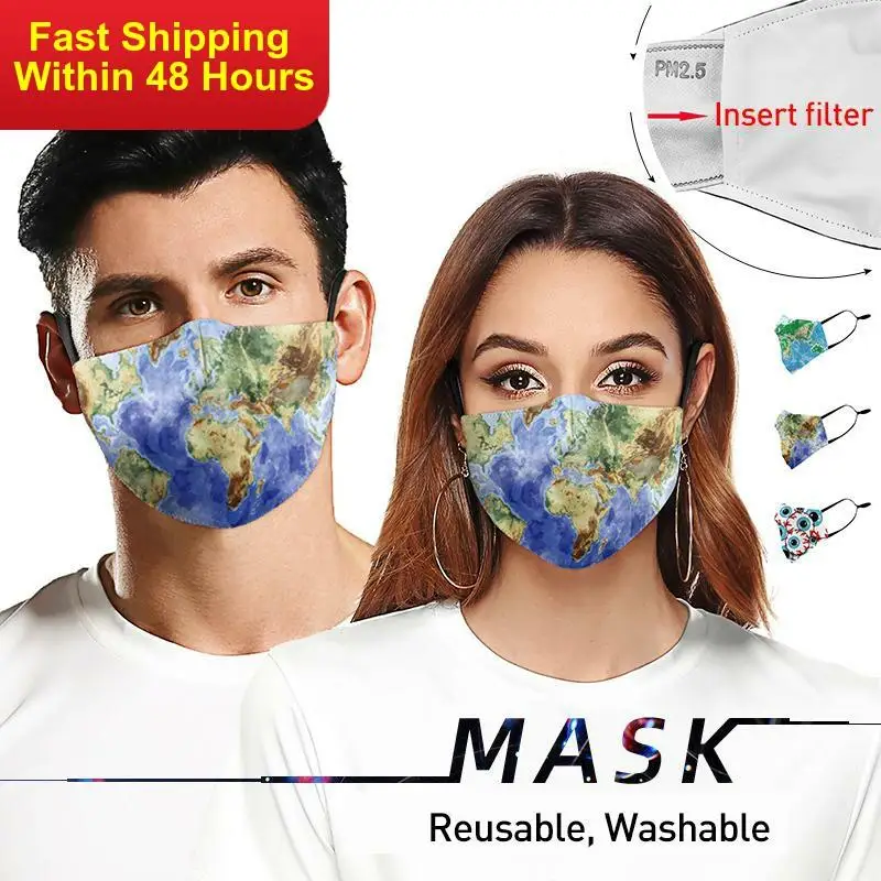 

Zawaland 2020 Face Masks Windproof Multiple Colour Mask Printed Half Face Mouth Daily Protect Replaceable Custom