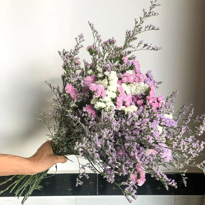 

Valentine Bouquet Colorful Immortal Dried Lover Grass Natural Flowers Arrangement Wedding/Party/DIY Material Home Decor