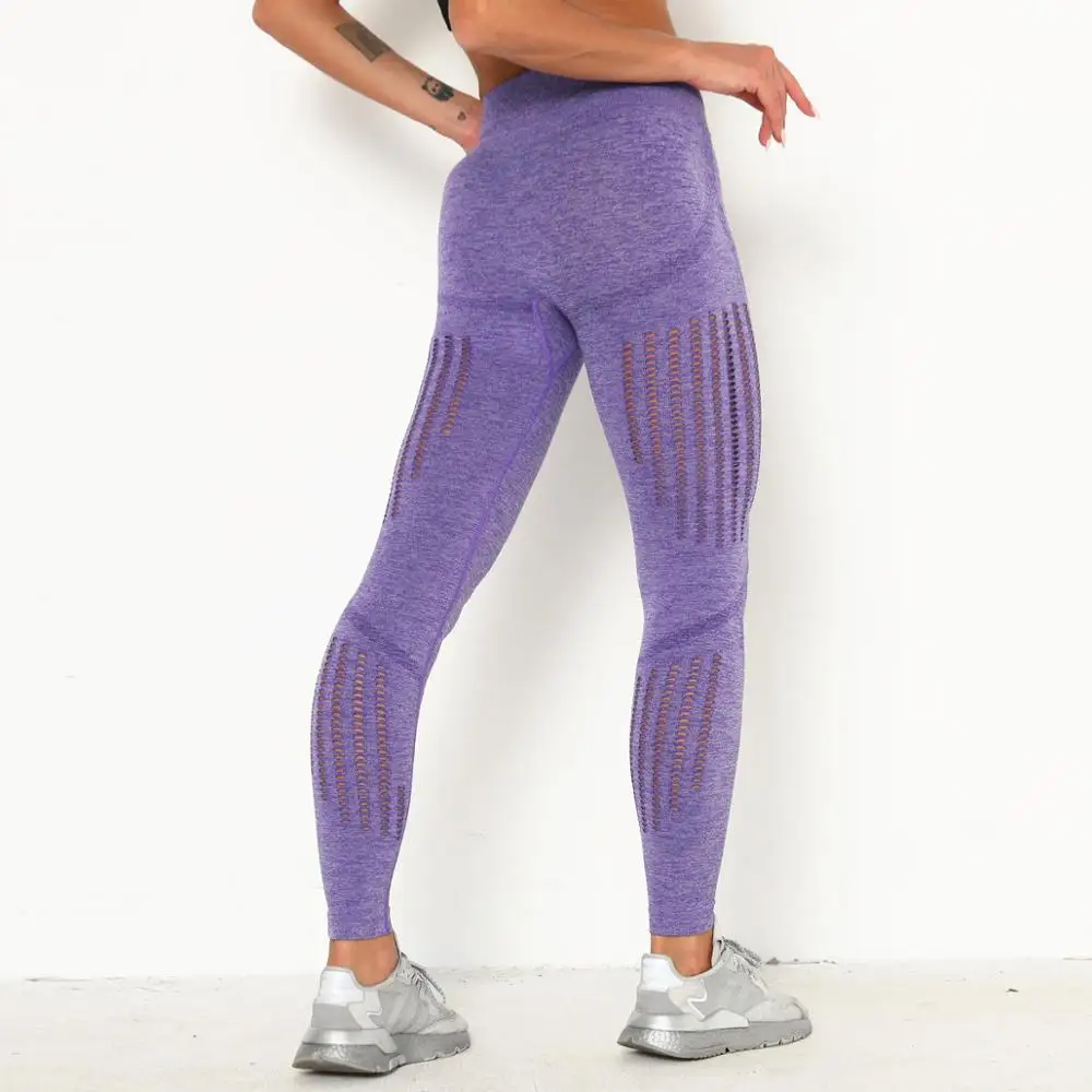 

Women's seamless high waist yoga pants super elastic gym energy belly control leggings workout sports leggings running pants