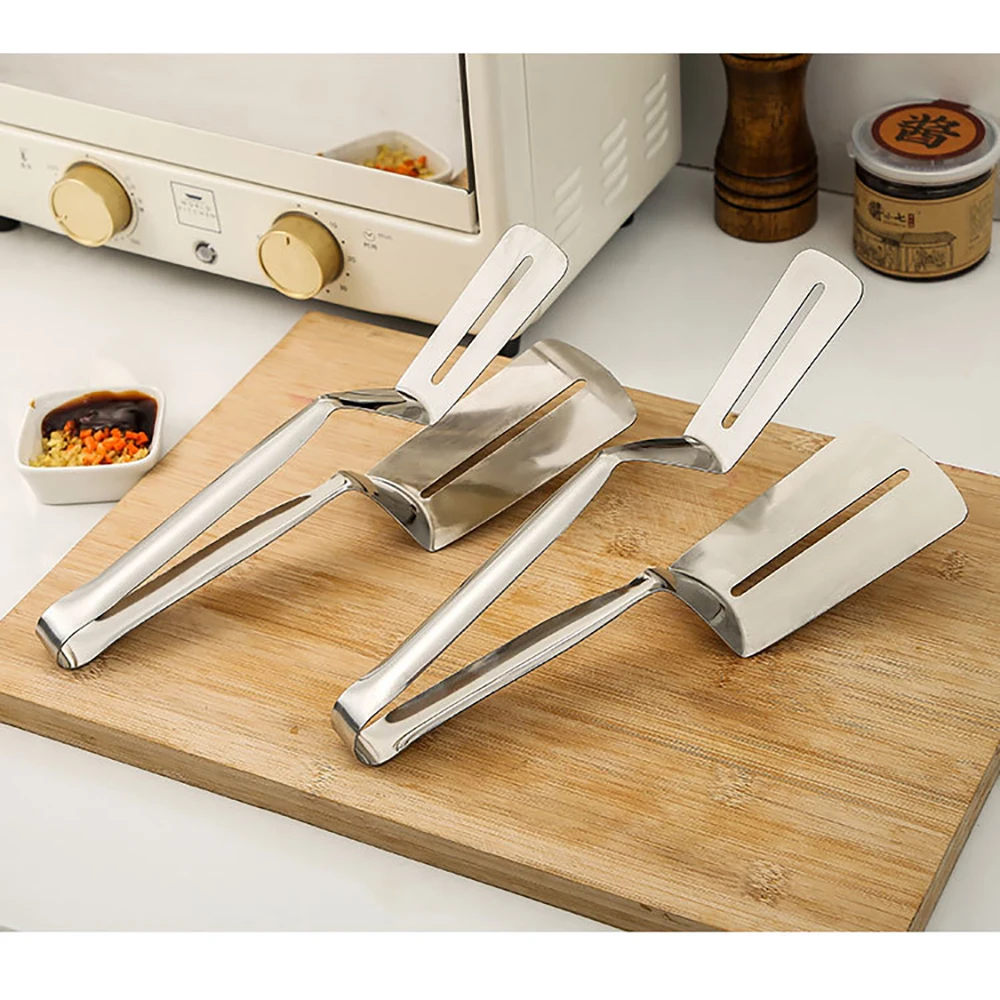 

Food Clip Stainless Steel BBQ Tongs Kitchen Utensils Fried Steak Clamp Tool