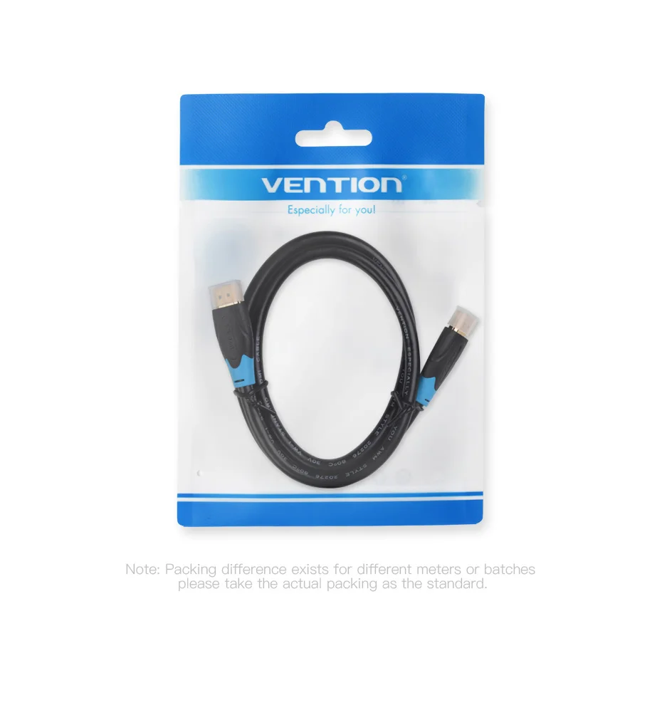 Vention HDMI кабель 4K HDR позолоченный папа-папа HDMI 2,0 V 1080P 3D для проектора PS3 HD lcd Apple tv компьютерный кабель HDMI