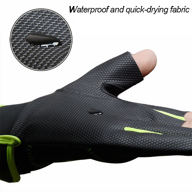 1 пара рыболовных перчаток для рыбалки на открытом воздухе водонепроницаемые