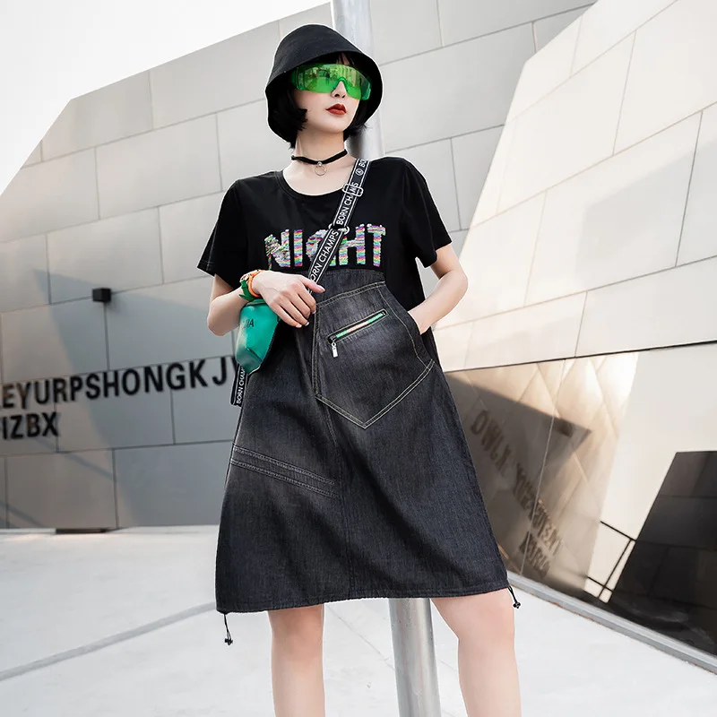 Max LuLu 2020 Европейская мода летние женские винтажные платья женское джинсовое