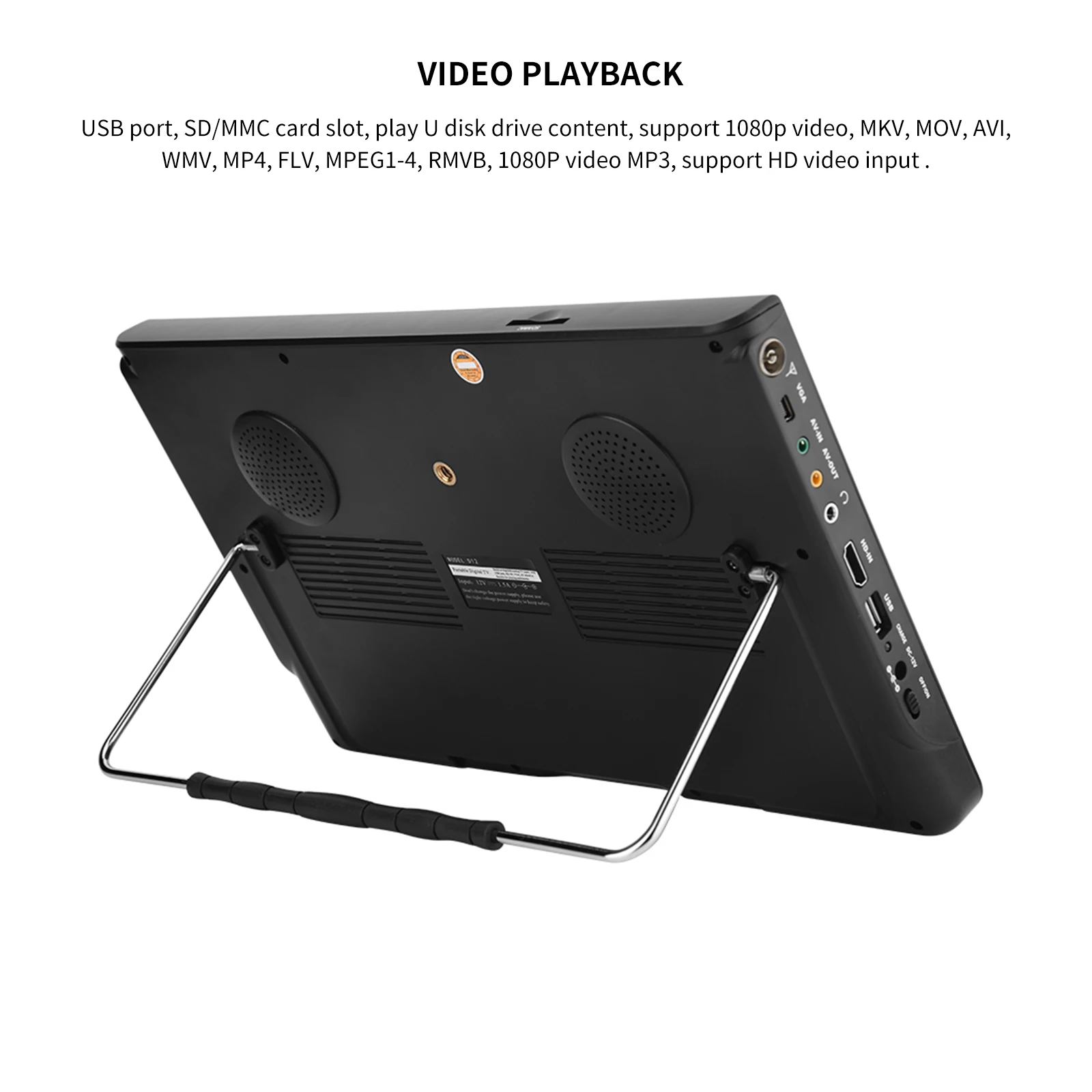 Телевизионной LEADSTAR цифровой аналоговый Портативный телевизионный 12 дюймов ЖК