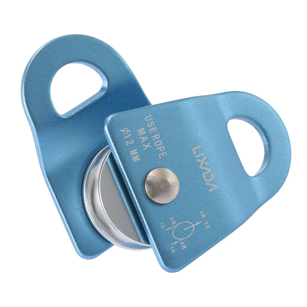 Lixada 20KN небольшой передвижной одиночный шкив для скалолазания альпинизма тяговое