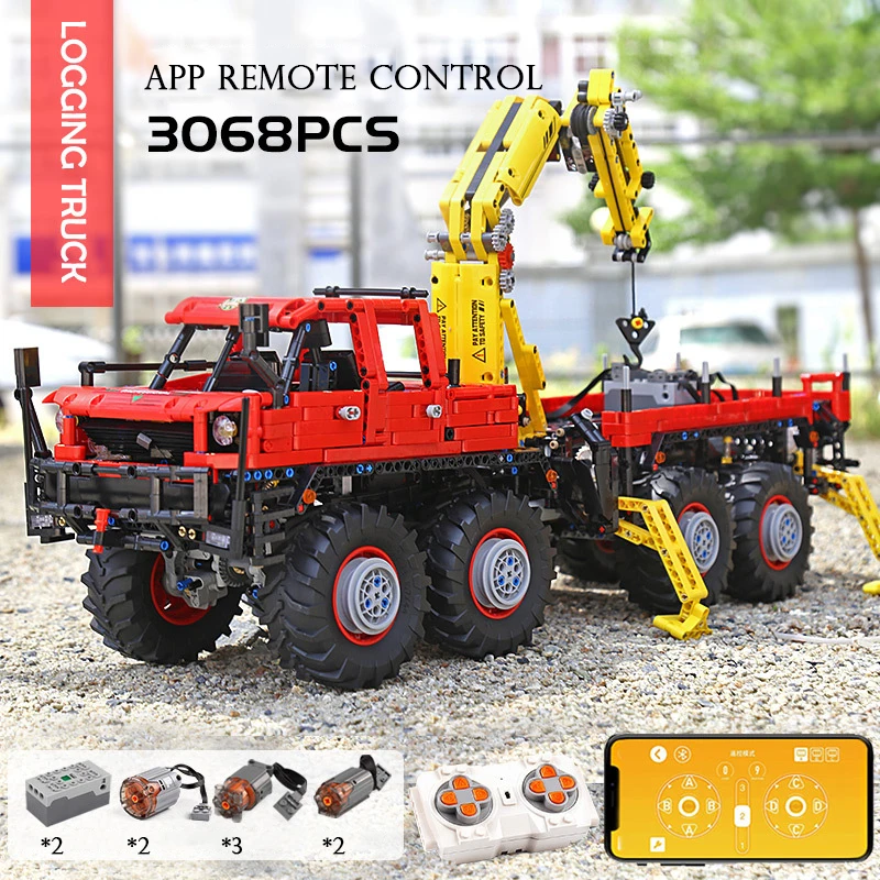 3053 шт. RC техника шарнирный 8 × внедорожников и MOC 15805 с мотором строительный блок
