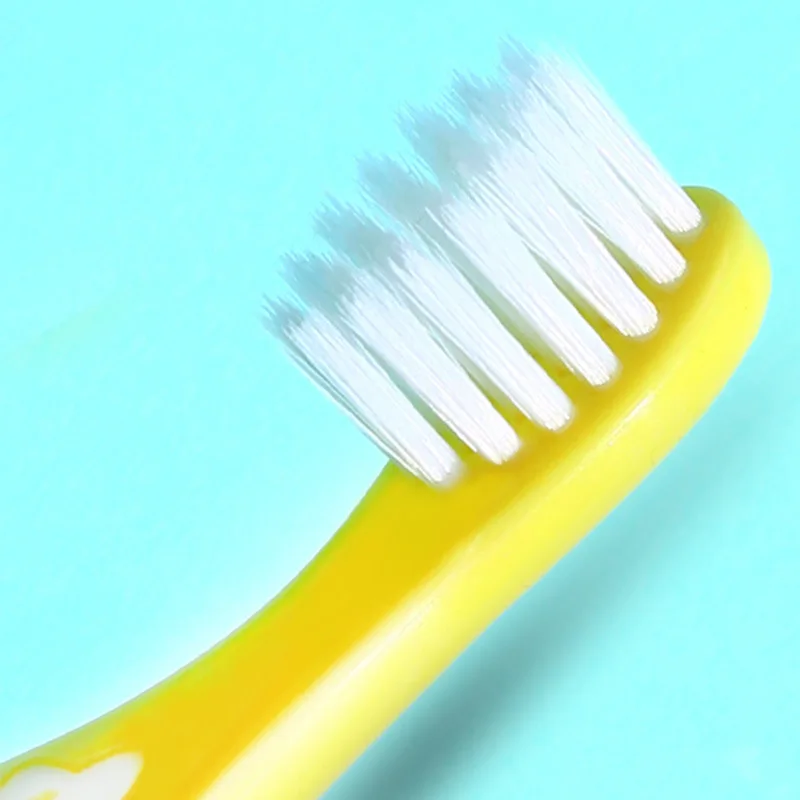 Cepillo de dientes suave antideslizante con dibujos animados para beb&eacute;s, cuidado bucal para reci&eacute;n nacidos-4