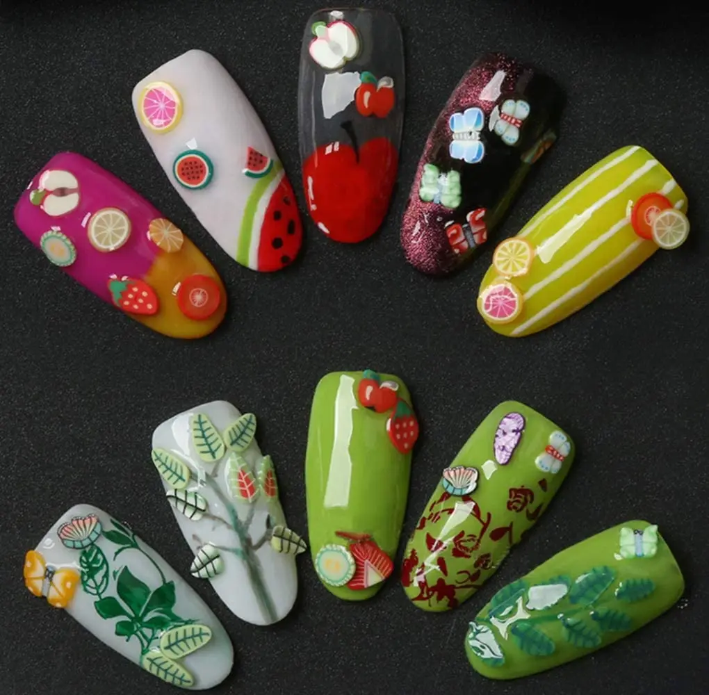 

1000Pcs/Pack 3D Polymer Slices DIY Nail Art Slime Supplies Charms Slime Making Kit Decoration Arts Crafts