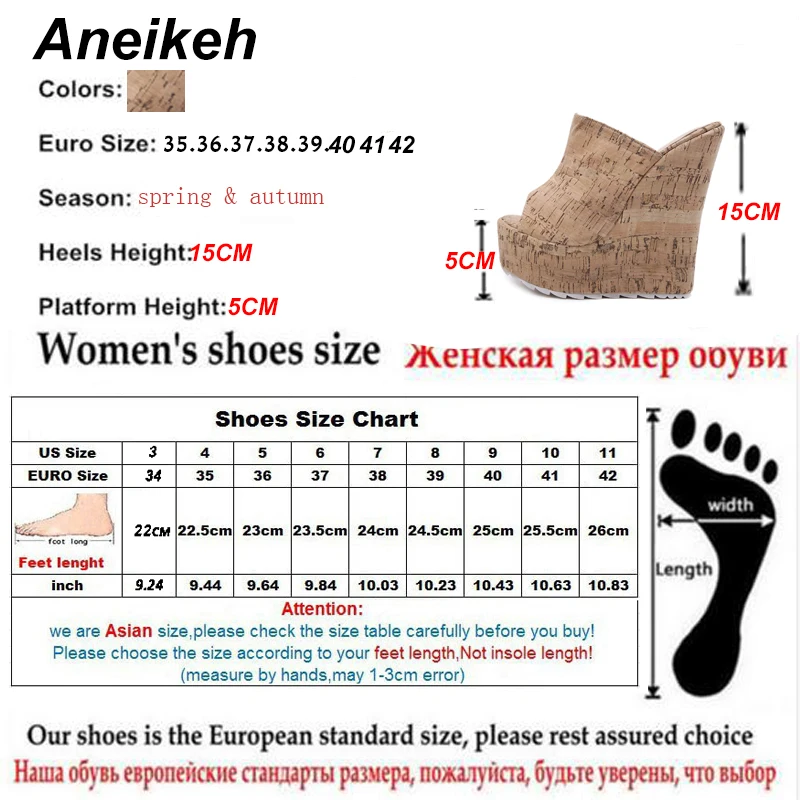 Туфли Aneikeh женские на танкетке однотонные туфли-лодочки с открытым носком без
