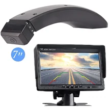 HD 720P Brake Light Night Vision Camera 7 monitor for FORD Transit Connect Wagon XLT Transporter Minivan 2014-2017 (Two doors)