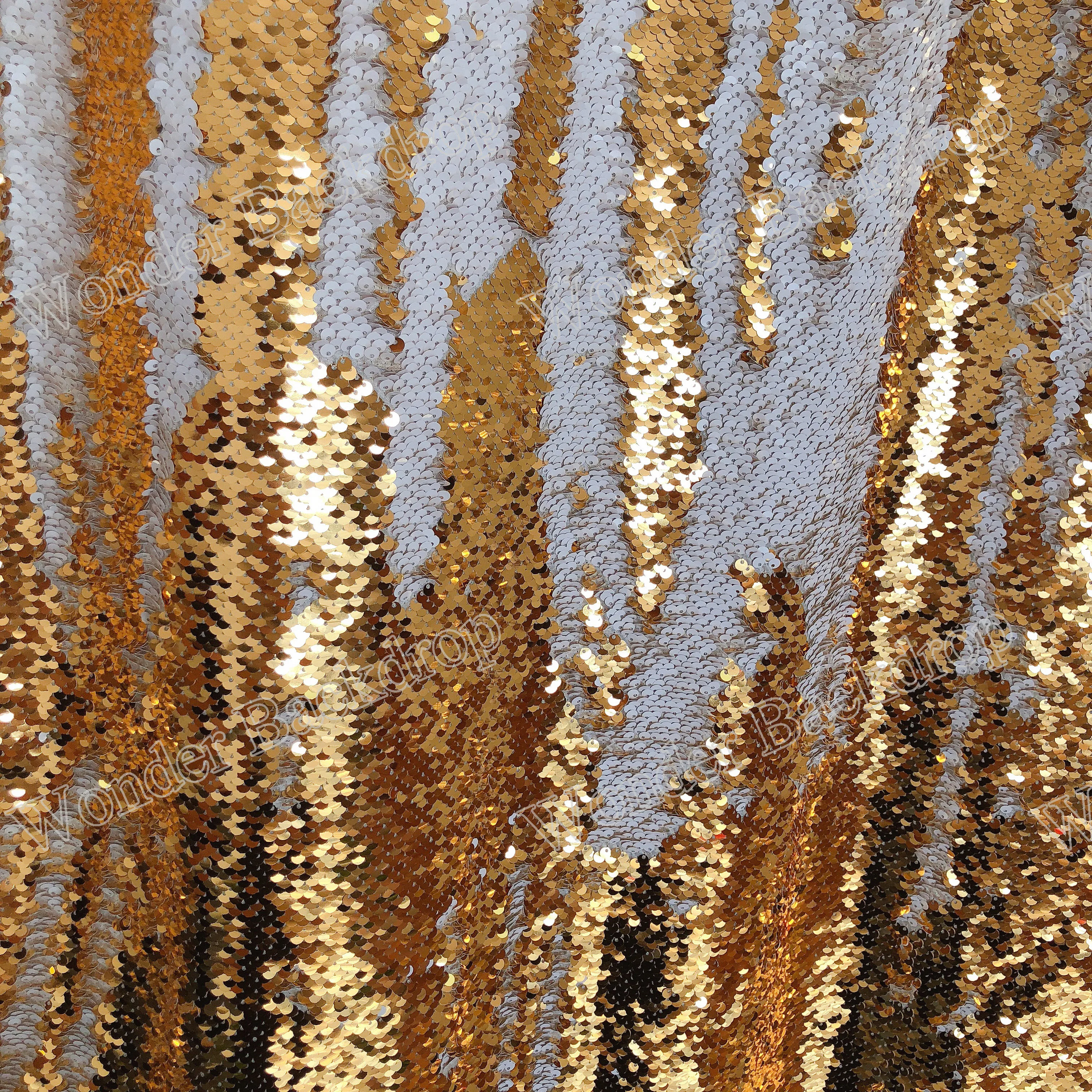 8x8 футов Золотой Белый Русалка Блестящий Фон открытое пространство фото стенд