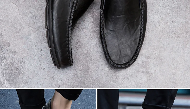 Мужские лоферы; кожаная мужская повседневная обувь; zapatos de hombre mocasines; слипоны; цвет белый, черный; сезон весна-осень; buty meskie; большие размеры 46, 47