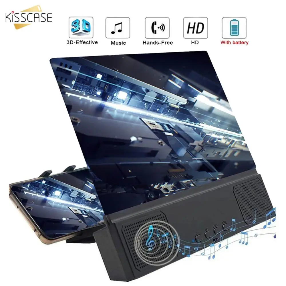 12 дюймов 3D мобильный увеличитель для экрана телефона с Bluetooth Динамик HD