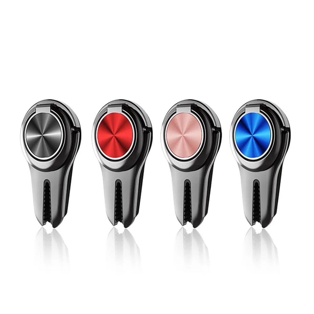 Multi-Function Universal Finger Ring Holder In car Air Vent Mount Support Mobile Cell Smart Phone Stand For iPhone XS X XIAOMI