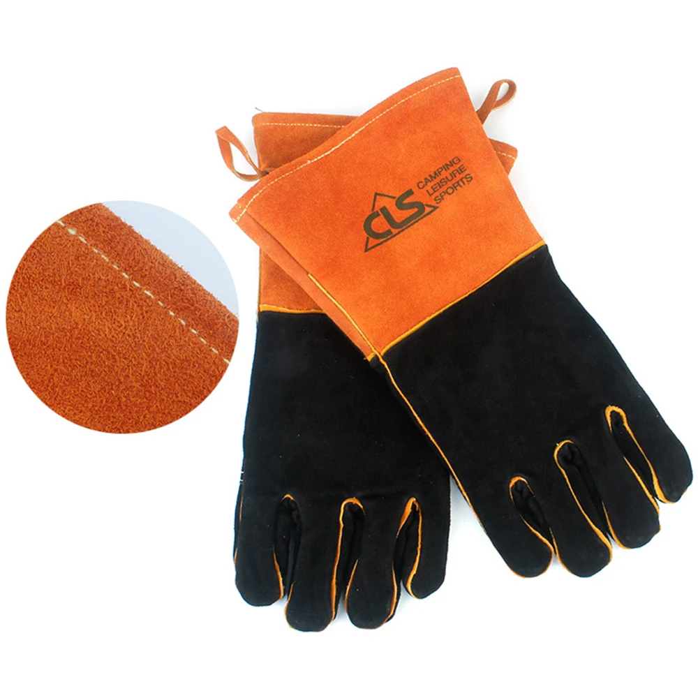 

2 PCS/Pair Heat Resistant High Temperature Glove BBQ Grill Oven Gloves Fire Proof Cooking Barbecue Accessories Outdoor Tool