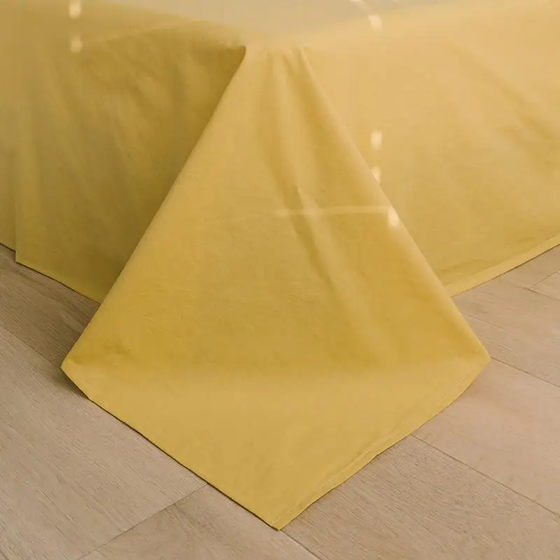 Комплект постельного белья из мытой хлопковой ткани два цвета | Дом и сад