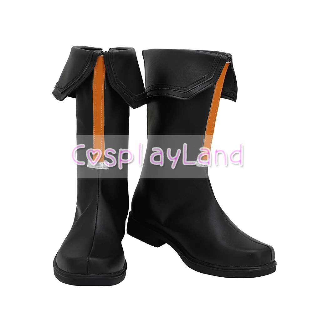 Мужские черные кожаные ботинки для косплея на заказ|Туфли| |