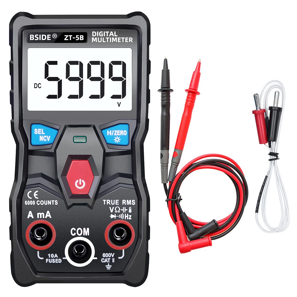 

Herramientas ZT-5B 6000 Counts NCV Digital Smart Multimeter with BT True RMS Voltage Tester Tester Meter Capacitance Meter