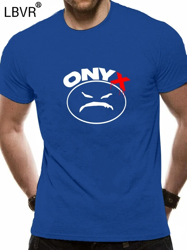 Модные Забавные футболки новинка 2019 мужские черные с логотипом ONYX Rap в стиле хип