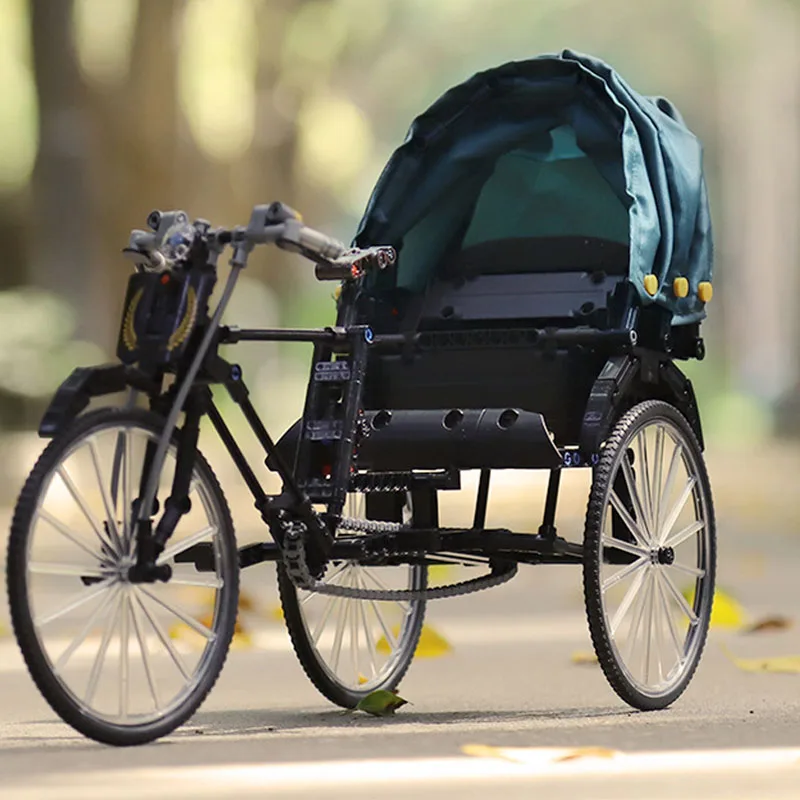 Город воспоминание рикша велосипед строительные блоки детские воспоминания